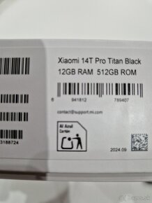 Predám Xiaomi 14T Pro Titan Black - 2