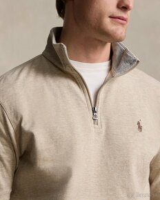 Ralph Lauren Luxury Jersey Quarter-Zip Pullover, velkost XL - 2