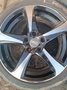 Alu disky DBV 5x114,3 r 17 + pneu 215/45 - 2