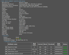 HDD 2,5" WD 320GB / SATAII / 5400RPM - 2