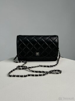 Kabelka Chanel Classic Wallet on Chain Black/Silver - 2