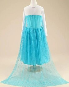 Šaty kostým Elza Frozen ľadové kráľovstvo vlečka - 2