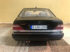 1:18 - MERCEDES-BENZ S600 -W140- NOREV HQ - BLACK - 2