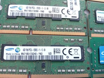 predám pamäte (ram) pre notebooky(sodimm) 4gb DDR3L 1,35V - 2