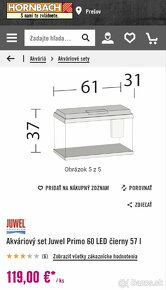 Akvárium 60l- predám - 2