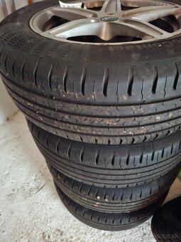 Alu disky Audi r16 5x112 pneu continental 205/60 r16 - 2