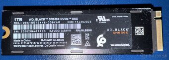 WD BLACK SN850X NVMe 1TB Heatsink - 2