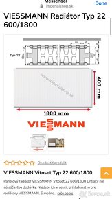 VIESSMANN Radiátor Typ 22 600/1800 NOVY - 2