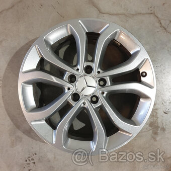 Strieborné Mercedes C disky 5x112 R17 ET48.5 - 2