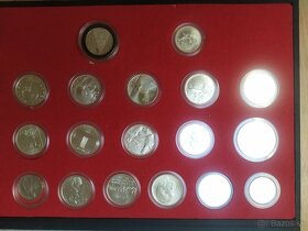 Slovenské pamätné mince Ag 1993-2008 BU, - 2