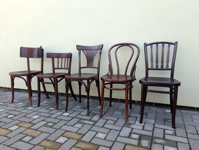 Ohýbané bukové stoličky "thonetky" po renovaci - 2