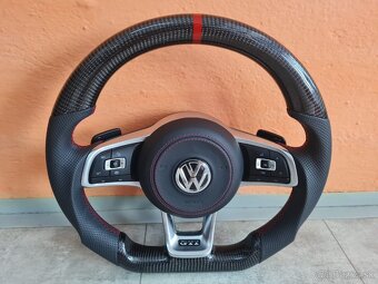 VOLANT VOLKSWAGEN R RLINE GTD GTI - KOZA / KARBÓN - 2