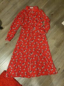 Červené šaty s kvetmi 36 - 2