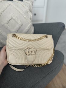 gucci béžová crossbody kabelka - 2