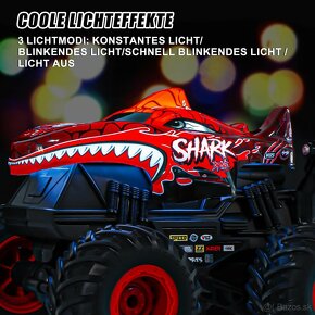 Auto na diaľkové ovládanie 2,4 GHz Shark Monster Trucks - 2