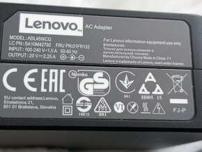 originálny adaptér pre ntb Lenovo , tenká okrúhla koncovka - 2