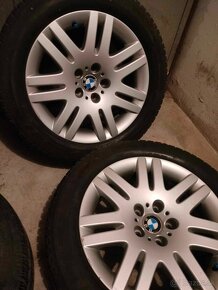 Zimné 4ks alu disky orig. BMW 5x120 R18 pneu 245/50 R18 5mm - 2