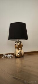 Predám modernú peknú a kvalitnú zlato čiernu nočnú lampu - 2