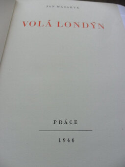 Literatúra faktu - Jan Masaryk VOLÁ LONDÝN - 1946 - 2