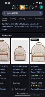 Michael Kors dámsky batoh vanilla - 2