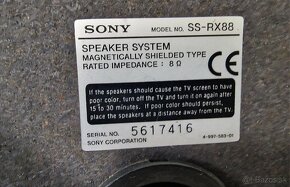 Sony SS-RX88 100W 8Ω - 2