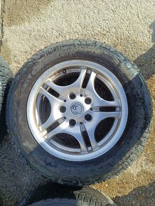 ALU disky 5x120 R15 + zimne pneu 205/65 r15 - 2