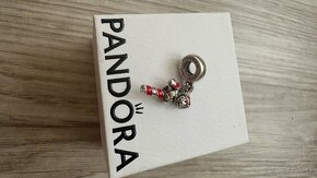Pandora vianočná korálka Santa mickey’s Candy cane - 2