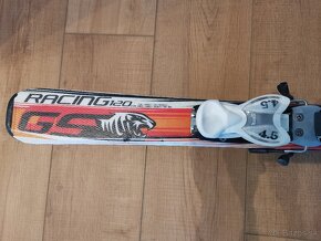 Lyže VOLKL Racetiger GS 120 cm + lyžiarky Nordica + palice - 2