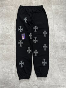 Unknown London Rhinestones Cross Pants - Black - 2