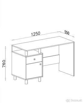 Pisaci stol + stolicka - 2