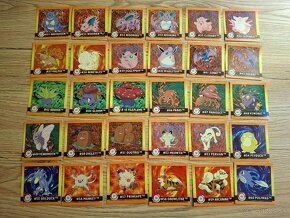 Pokémon samolepky Artbox z roku 1999 - 2