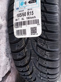 Predam nove zimne 2ks kolesa Nokian 185/60 R15 na diskoch - 2