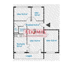 Predáme bezbariérový 4izbový pražský byt po 74m2, loggia, Ir - 2