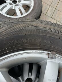 Predám elektróny 215/65R16 so zimnými gumami - 2