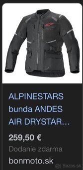 ALPINESTARS ANDES 2 drystar 3XL (stav novej) - 2