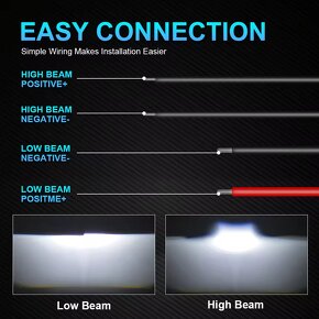 3" BI LED projektory nové h4 h7 - 2