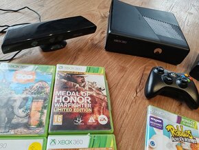 Xbox 360 s kinectom, ovládačom, hrami - 2