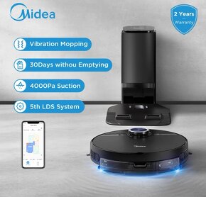 Špičkový robotický vysávač MIDEA S8+ s vibračným Mopom - 2