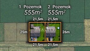 2 x Rekreačný pozemok o výmere 555m2 v obci Strečno - 2