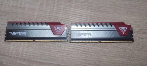 Patriot RAM DDR4 8GB (2x4GB) Viper Elite Red 2400MHz - 2