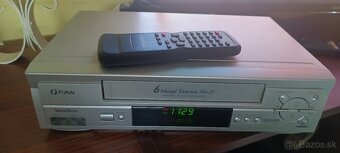 Predám videorekordér VHS FUNAI 6 hláv HIFI STEREO - 2