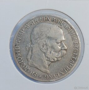 5 koruna 1900, b.z. Rakúsko - Uhorsko, 5K, striebro - 2