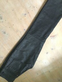 Dámske kožené moto nohavice , vrecka na chranice kolien - 2