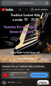 Yamaha psr sx Východ V5 štýly - 2