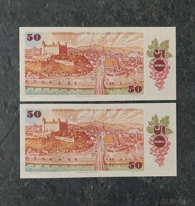 2x 50 Kčs 1987, stav N (UNC) - 2