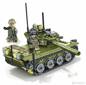 Rôzne tanky + postavičky - typ lego - nové, nehrane - 2