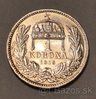 1 Koruna 1916 K.B František Jozef I. - 2