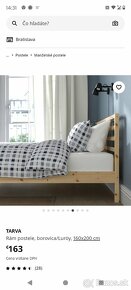 Manzelska postel IKEA - 160 cm x 200cm plus matrac a rost - 2