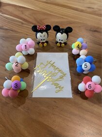 Ozdoby na tortu Mickey a Minnie Mouse - 2