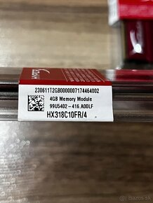 4x HyperX Fury 4gb DDR3 - 2
